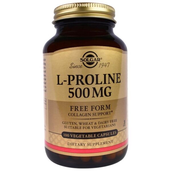 Solgar L-Proline 500mg 100 Veg.Caps
