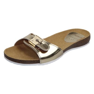 Scholl Shoes Bahamais Gold Γυναικεία Ανατομικά Παπούτσια Χαρίζουν Σωστή Στάση & Φυσικό Χωρίς Πόνο Βάδισμα 1 Ζευγάρι