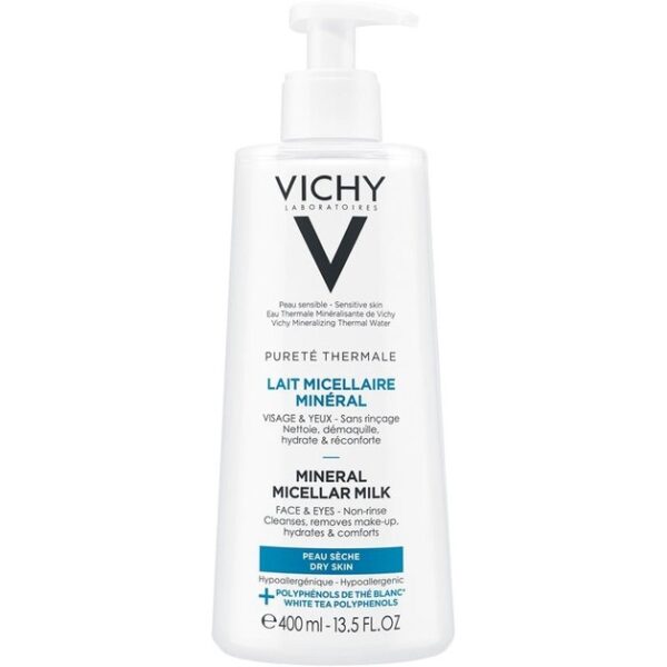 Vichy Purete Thermale Mineral Micellar Milk Γαλάκτωμα Micellaire για Πρόσωπο & Μάτια για Ξηρή Επιδερμίδα