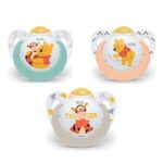 Nuk Trendline Disney Winnie the Pooh Πιπίλα Καουτσούκ με Κρίκο 1 Τεμάχιο