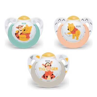 Nuk Trendline Disney Winnie the Pooh Πιπίλα Καουτσούκ με Κρίκο 1 Τεμάχιο