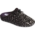 Scholl Shoes Rachele Silver Γυναικείες Παντόφλες σε Leopard Ασημί 1 Ζευγάρι
