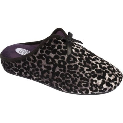Scholl Shoes Rachele Silver Γυναικείες Παντόφλες σε Leopard Ασημί 1 Ζευγάρι