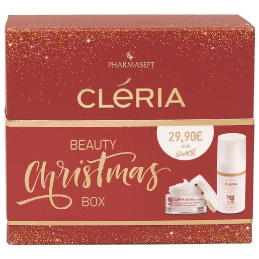 Pharmasept Cleria Beauty Christmas Box Lift Effect Cream Αντιγηραντική για Ώριμες Επιδερμίδες 50ml & Eye Perfection Cream 15ml