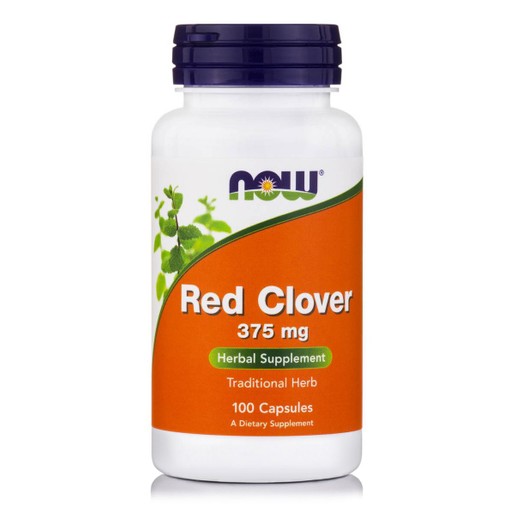 Now Foods Red Clover 375mg Συμπλήρωμα Διατροφής από Κόκκινο Τριφύλλι για την Αντιμετώπιση των Δερματικών Προβλημάτων 100 VegCaps