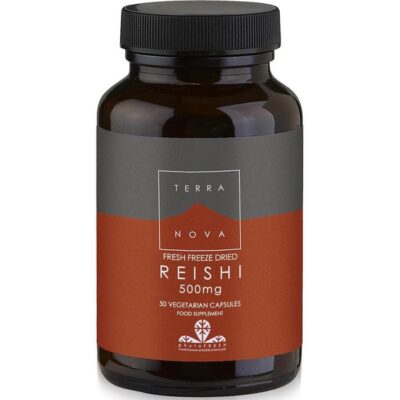 Terranova Reishi Mycelia 500mg Συμπλήρωμα από Γανόδερμα που Ενισχύει την Ενέργεια & το Ανοσοποιητικό Σύστημα 50veg.caps