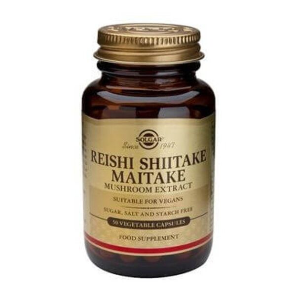 Solgar Reishi Shitake Maitake Mushroom extract 50 veg.caps