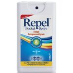 Uni-Pharma Repel Spray Pocket Ενυδατικό & Προστατευτικό Spray για το Σώμα με Εντομοαπωθητική Δράση 15ml