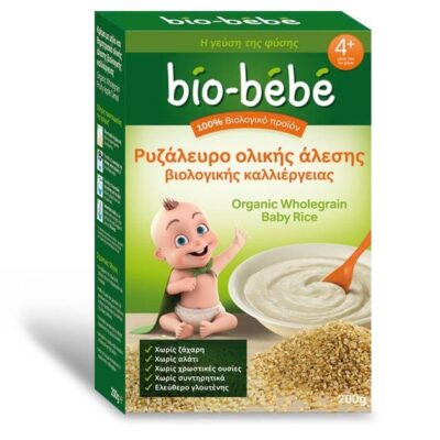 Bio Bebe Ρυζάλευρο ολικής άλεσης βιολογικής καλλιέργειας 200gr