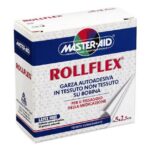 Master Aid Rollflex Αυτοκόλλητη Γάζα Απο Μη Υφασμένο Ύφασμα 5m x 2