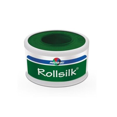 Master Aid Rollsilk Αυτοκόλλητη Ταινία Ρολλό Σε Άσπρο Χρώμα & Μεταξένια Υφή