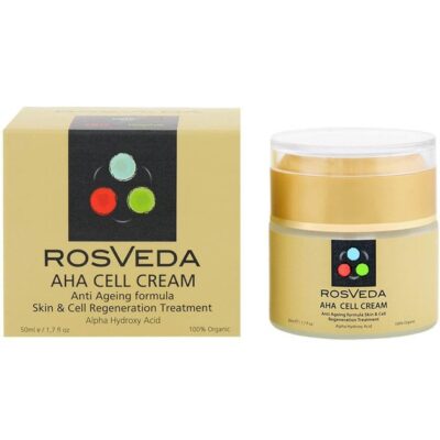 Rosveda AHA Cell Cream 100% Φυτική Σύνθεση Αντιγηραντική Φροντίδα Νύχτας