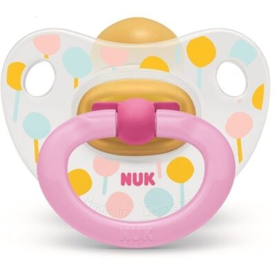 Nuk Classic Happy Kids Πιπίλα απο Καουτσούκ με Κρίκο 0-6 Μηνών 1τμχ
