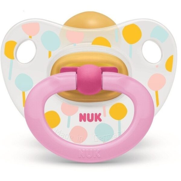 Nuk Classic Happy Kids Πιπίλα απο Καουτσούκ με Κρίκο 0-6 Μηνών 1τμχ