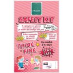 Work Safety Kit Παιδικές Υφασμάτινες Μάσκες για Κορίτσια με Έλασμα από 3-6 Ετών 5Τεμάχια & Δώρο Ειδικό Πιαστράκι & Θήκη Φύλαξης