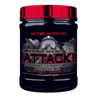 Scitec Nutrition Attack! 2.0 - 0.7 lbs Σύμπλεγμα προ-προπονητικού τονωτικού κρεατίνης (320g) ΗΜΕΡΟΜΗΝΙΑ ΛΗΞΗΣ 12/2016