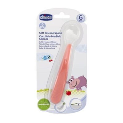 Chicco Κουτάλι Σιλικόνης Soft 6m+ 1τμχ