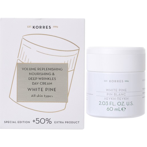 Korres White Pine Volume Replenising Nourising & Deep Wrinkles Day Cream Special Edition 60ml