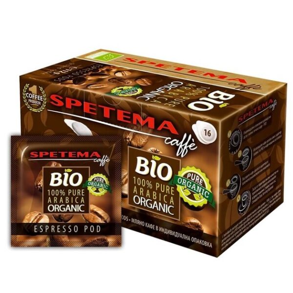Spetema Caffe Bio Βιολογικός Espresso 112gr 16 Τεμάχια