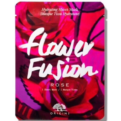 Origins Flower Fusion Hydrating Sheet Mask Rose Μάσκα Προσώπου για Εντατική Ενυδάτωση της Ξηρής Επιδερμίδας 1 Sheet