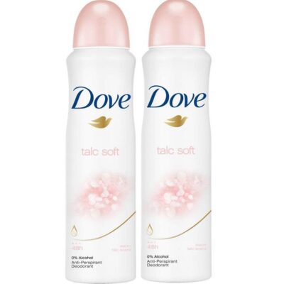 Dove Αποσμητικό Spray Talc Soft 2 x150ml Πακέτο 1+1