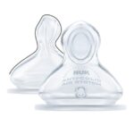 Nuk First Choice Plus Anti-Colic Teat Θηλή Σιλικόνης (6-18) με Extra Large Οπή 2 Τεμάχια (10.721.288)