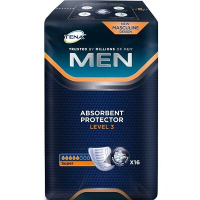 Tena Men Absorbent Protector Level 3 Επιθέματα Ακράτειας για Άντρες 16τεμ