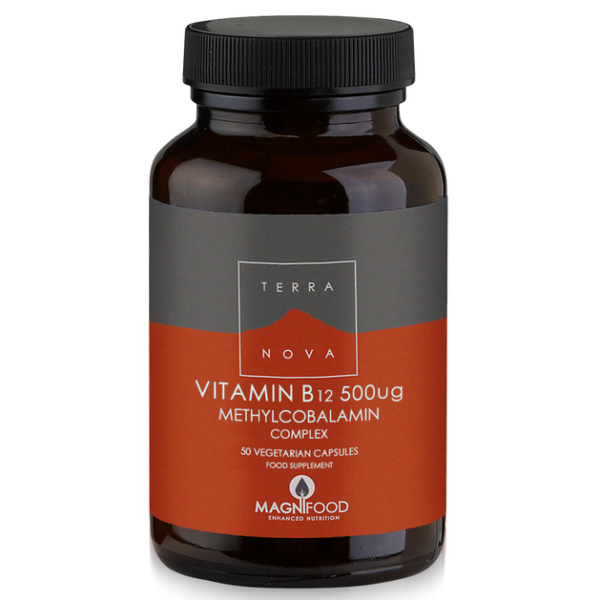 Terranova Vitamin Β12 500mg Complex Μοναδική Σύνθεση Βιταμίνης Β12 για Μέγιστη Απορρόφηση 50Caps