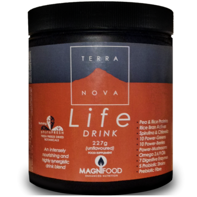 Terranova Life Drink Σύνθεση Υπερτροφών Με Ενισχυμένη Διατροφική Αξία 454gr