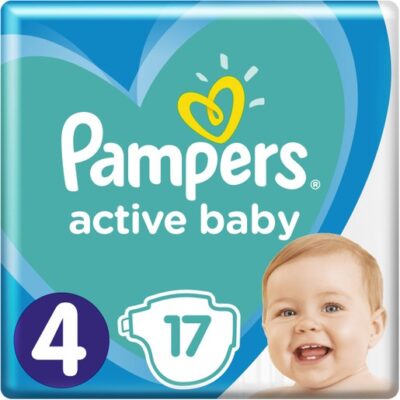 Pampers Active Baby Νο4 (9-14 kg) 17 πάνες