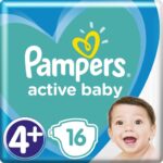 Pampers Active Baby Νο4+ (10-15 kg) 16 πάνες