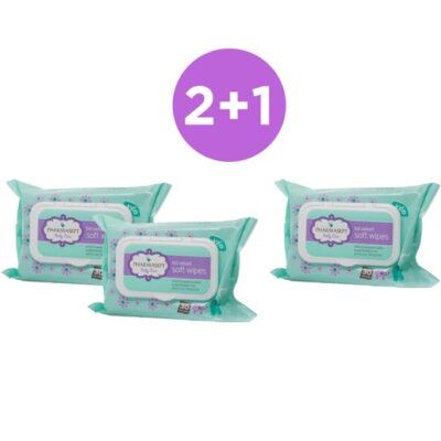 Pharmasept Tol Velvet Baby Care Soft Wipes Δερματολογικά Ελεγμένα Απαλά Παιδικά Μαντηλάκια 30 Τεμάχια 2+1 Δώρο