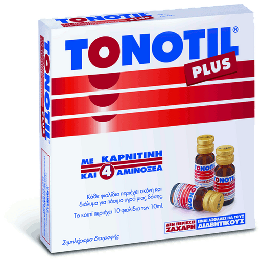 Tonotil Plus Συμπλήρωμα Διατροφής 10 Φιαλίδια x10ml & 3 Φιαλίδια Δώρο