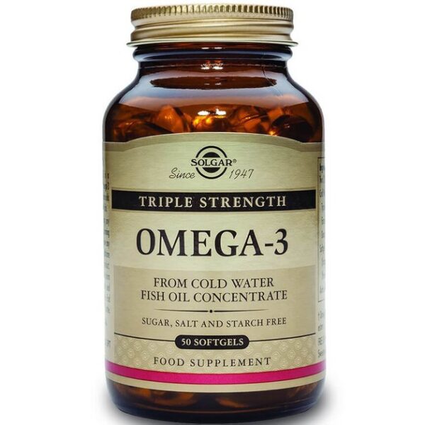 Solgar Omega-3 Triple Strength 50 softgels