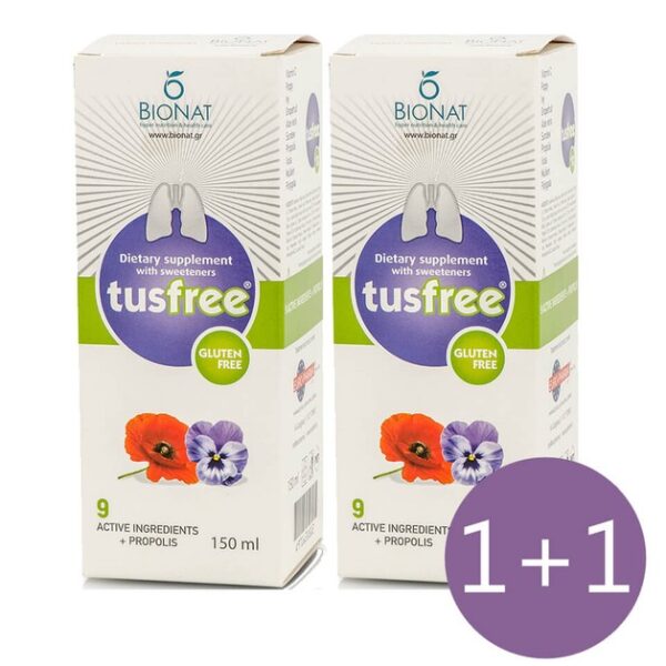 Bionat Πακέτο Προσφοράς TusFree Συμπλήρωμα Διατροφής
