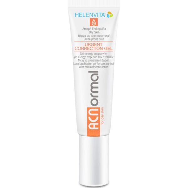 Helenvita ACNormal Urgent Correction Gel For Oily Skin Gel Προσώπου Τοπικής Εφαρμογής Ενάντια στις Ατέλειες 15ml