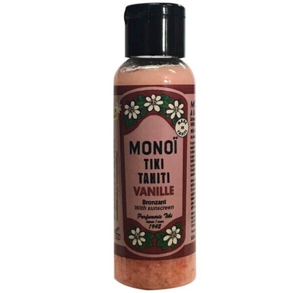 Monoi Tiki Tahiti Vanille Bronzant With Sunscreen Αντηλιακό Λάδι Μαυρίσματος με Άρωμα Βανίλιας 60ml