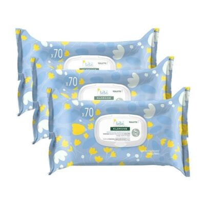 Klorane Βebe Πακέτο Προσφοράς Lingettes Nettoyantes Douceur 3χ70 Τεμάχια
