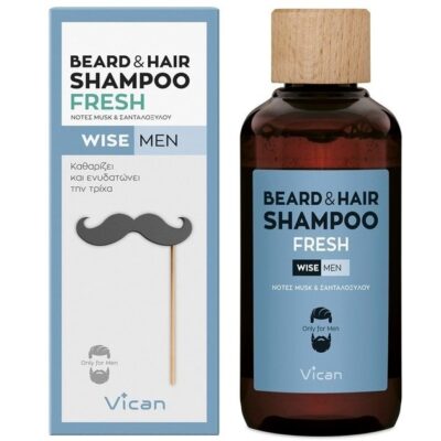 Vican Wise Men Beard & Hair Shampoo Fresh 200ml