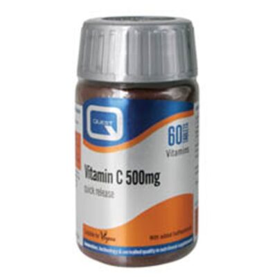 Quest Vitamin C 500mg Quick Release Βιταμίνη C Σε Συνδυασμό Με Βιοφλαβονοειδή 60tabs