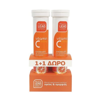 Pharmalead Vitamin C 1000mg Ενισχύει το Ανοσοποιητικό Σύστημα 1+1 Δώρο