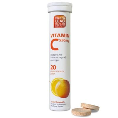 Nutralead Βιταμίνη C 550mg 20 Αναβρ. Δισκία