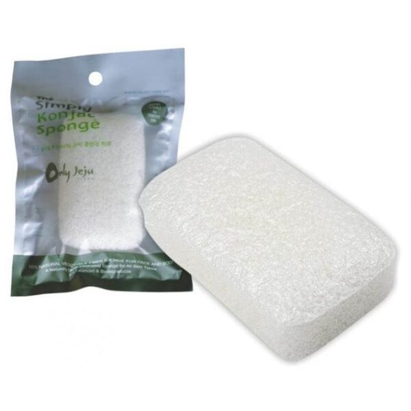 Pure Konjac Λευκό Σφουγγάρι Μπάνιου για Μωρά 100% από Φυσικό Konjac