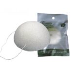 Pure Konjac Half Ball Λευκό Σφουγγάρι 100% από Φυσικό Konjac