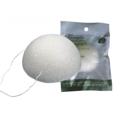 Pure Konjac Half Ball Λευκό Σφουγγάρι 100% από Φυσικό Konjac