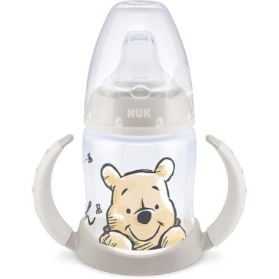 Nuk First Choice Plus Disney Winnie the Pooh Μπιμπερό PP με Λαβές 6-18m με Ρύγχος Σιλικόνης 150ml