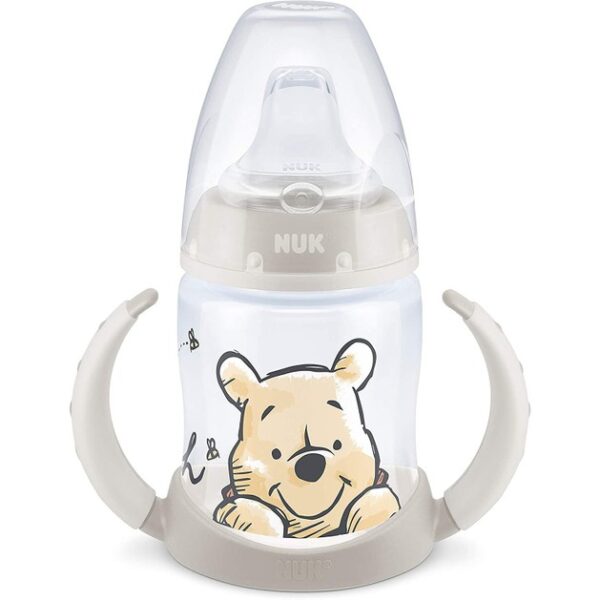 Nuk First Choice Plus Disney Winnie the Pooh Μπιμπερό PP με Λαβές 6-18m με Ρύγχος Σιλικόνης 150ml