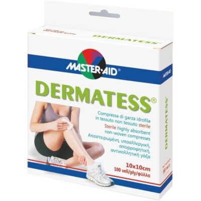 Master Aid Dermatess Αντικολλητικές Γάζες 12τεμ.
