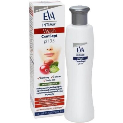 Eva Intima Wash Cransept Εξειδικευμένο για Περιπτώσεις Επαναλαμβανόμενων Ουρολοιμώξεων 250ml