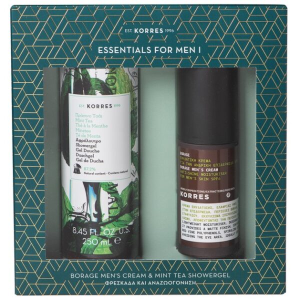 Korres Πακέτο Προσφοράς Borage Men's Cream Spf6